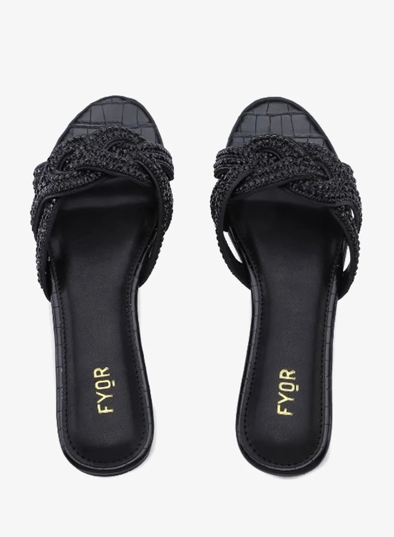 Fyor  Crystal Cutwork Flat MY 360 for Women | Best Price UAE