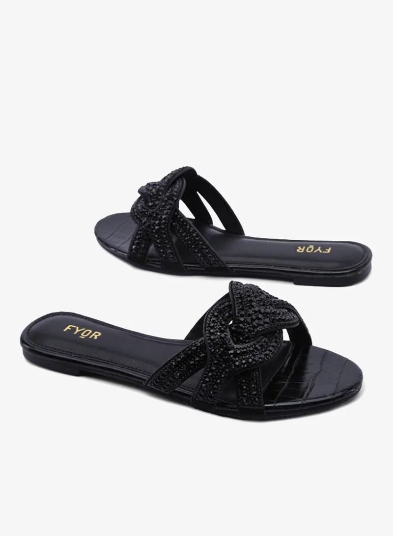 Fyor  Crystal Cutwork Flat MY 360 for Women | Best Price UAE