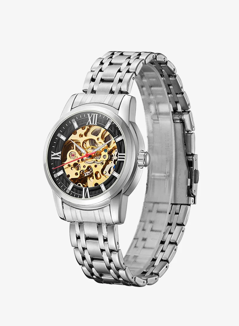Kenneth Scott Men's Stainless Steel Mechanical Watch K22311-SBSB - 41 mm