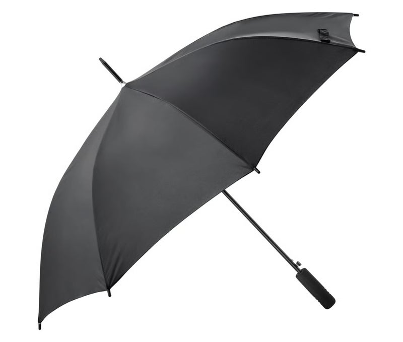 Automatic Black Umbrella, Windproof Large Rain Umbrella with One-Touch Open, Durable Steel Frame Travel Umbrella - Image 1