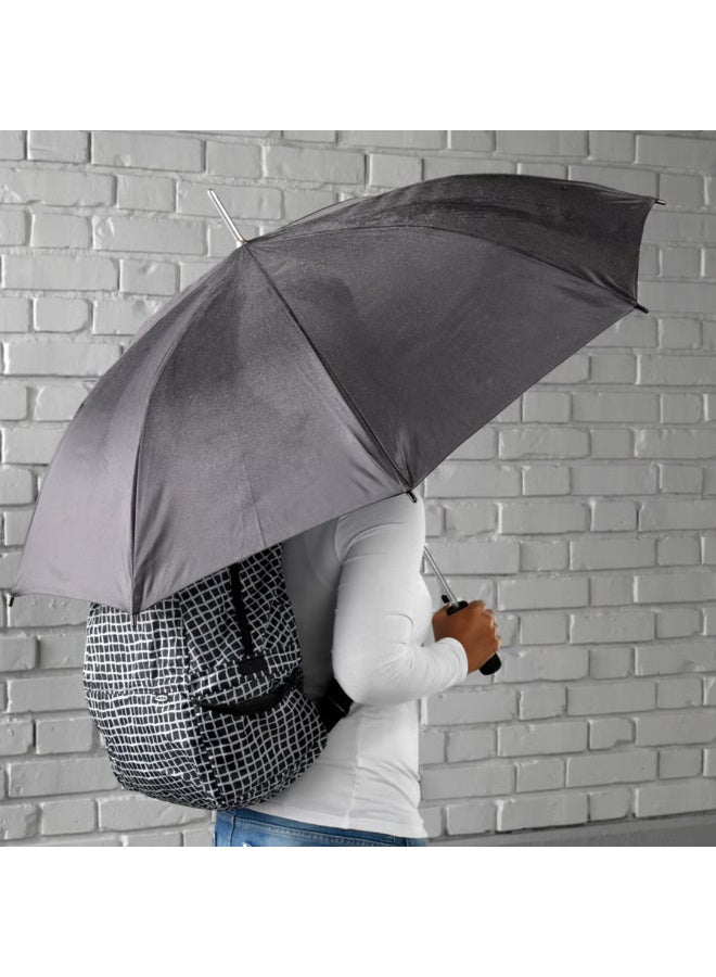 Automatic Black Umbrella, Windproof Large Rain Umbrella with One-Touch Open, Durable Steel Frame Travel Umbrella - Image 2