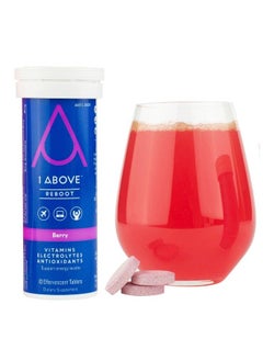 Anti Jet Lag Energy & Immunity Recovery Effervescent Drink Tablets. Pycnogenol + Vitamins + Electrolytes For Travel Work And Party. 10 Count (1 Tube) Berry