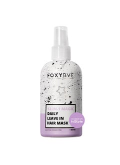 FoxyBae Hair Mask For Dry Damaged Hair And Growth - Overnight Hair Mask Treatment With Biotin & Shea Moisture - 8 Oz, Leave-In Conditioner Spray 