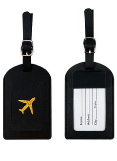 Generic Leather Passport Covers with Luggage Tags Passport Holder  Black  - Image 5