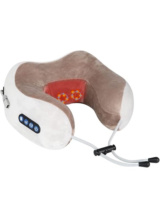 Wireless U-Shaped Neck Massager – Kneading & Heating Pillow for Neck Pain Relief – Portable for Home & Office - Image 1