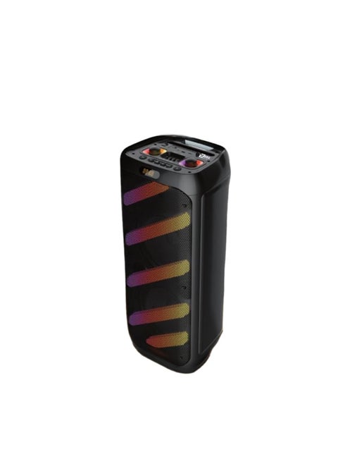 Subwoofer Built-in battery equipped with Bluetooth technology - memory card port - USB port and - mic port - with microphone - with RGB light  model- ZR-1030S - Black
