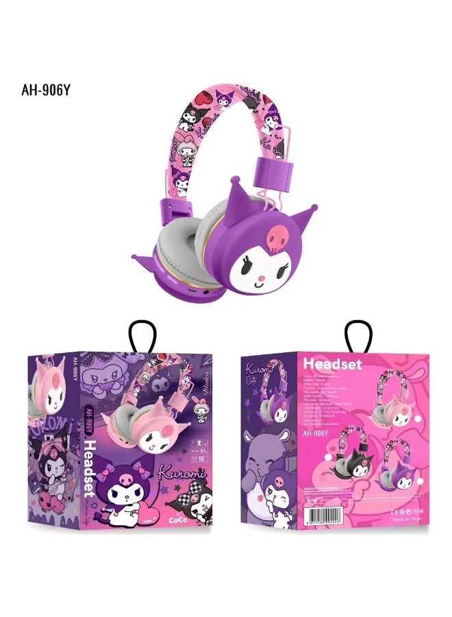 عام سماعة بلوتوث لاسلكية فوق الأذن سماعة ألعاب قابلة للطي تدعم الكمبيوتر الهاتف المحمول الموسيقى سماعة ستيريو - Image 1