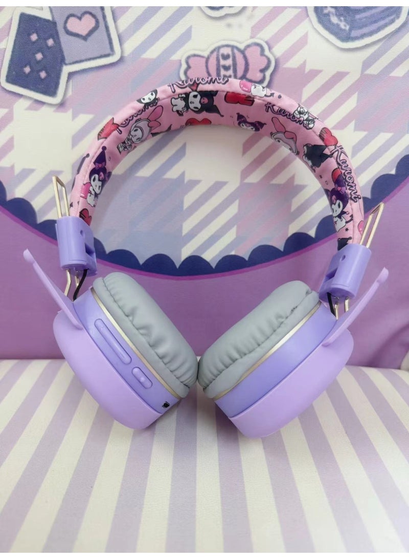 عام سماعة بلوتوث لاسلكية فوق الأذن سماعة ألعاب قابلة للطي تدعم الكمبيوتر الهاتف المحمول الموسيقى سماعة ستيريو - Image 3