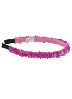 Headband Anna For Girls Butterfly Dark Pink
