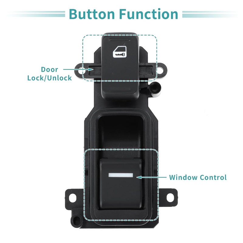 ACROPIX Front Right Passenger Side Power Window Switch Window Control Switch Fit for Honda Accord 2003-2005 for Honda Odyssey 2007 2008 No.35760SDAA21 - Pack of 1 - Image 3