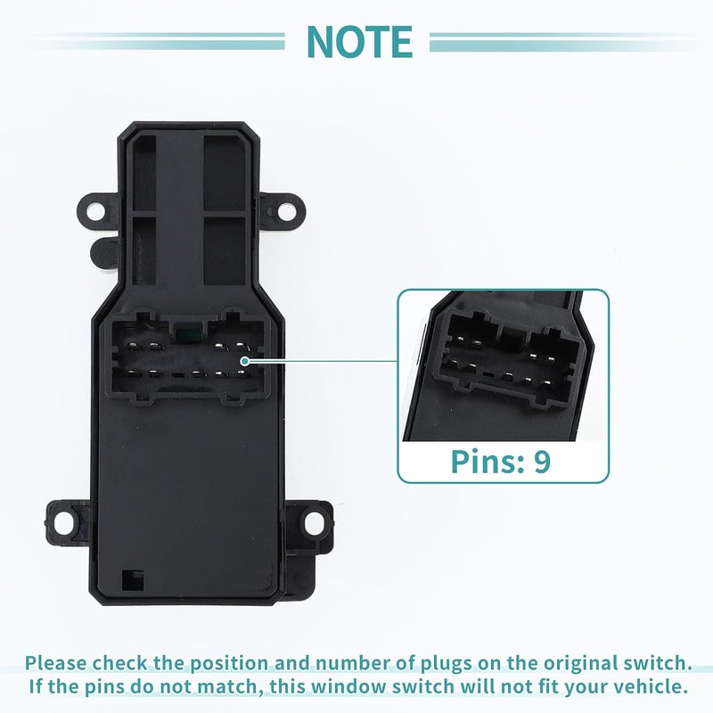 ACROPIX Front Right Passenger Side Power Window Switch Window Control Switch Fit for Honda Accord 2003-2005 for Honda Odyssey 2007 2008 No.35760SDAA21 - Pack of 1 - Image 5