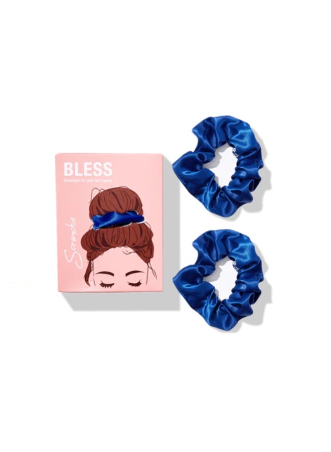 BLESS SCRUNCHIE BLUE 2pcs