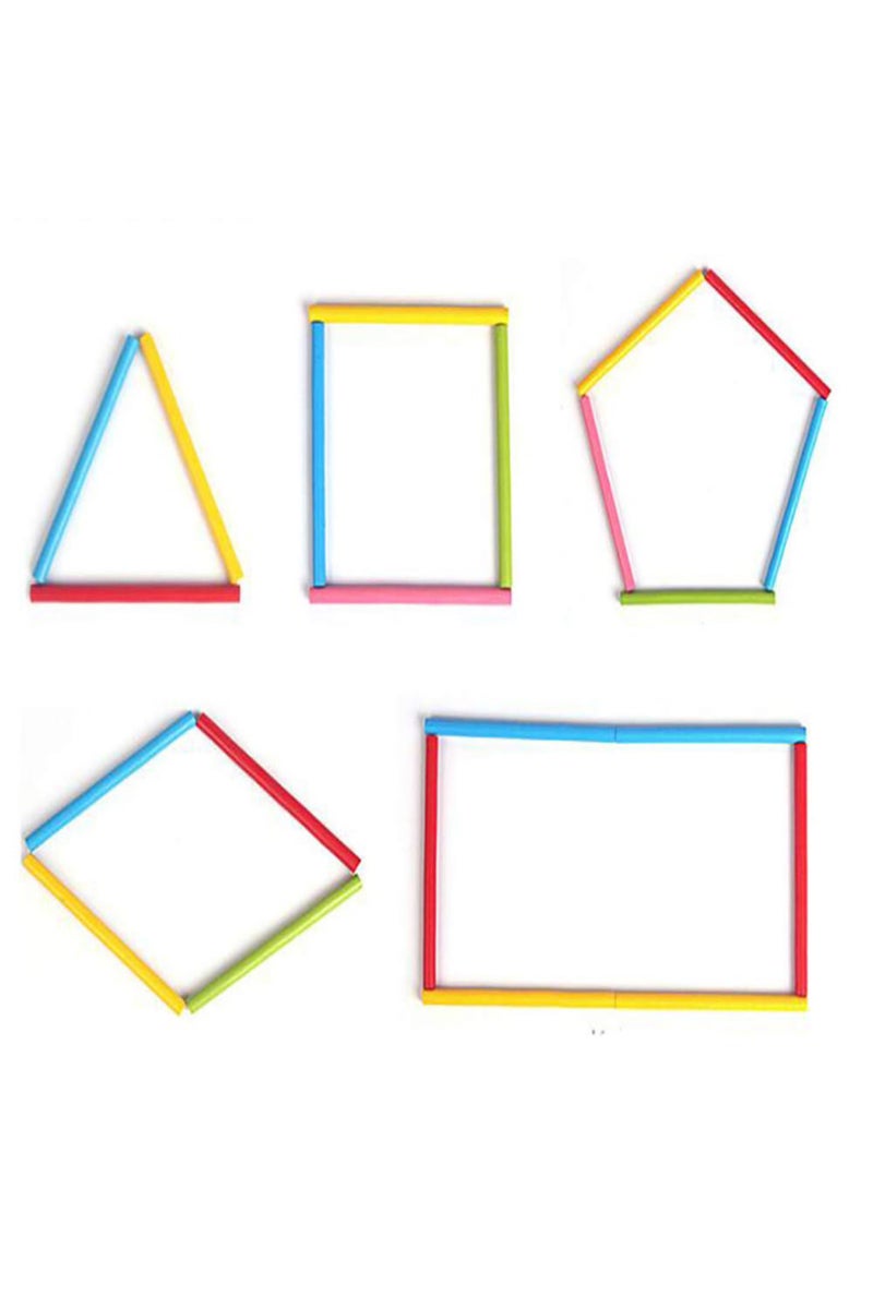 إيروريكس ١٠٠ قطعة من أعواد العد المصنوعة من الخيزران الملون، أدوات تعليمية مونتيسوري للرياضيات، عصا عد للأطفال - Image 4