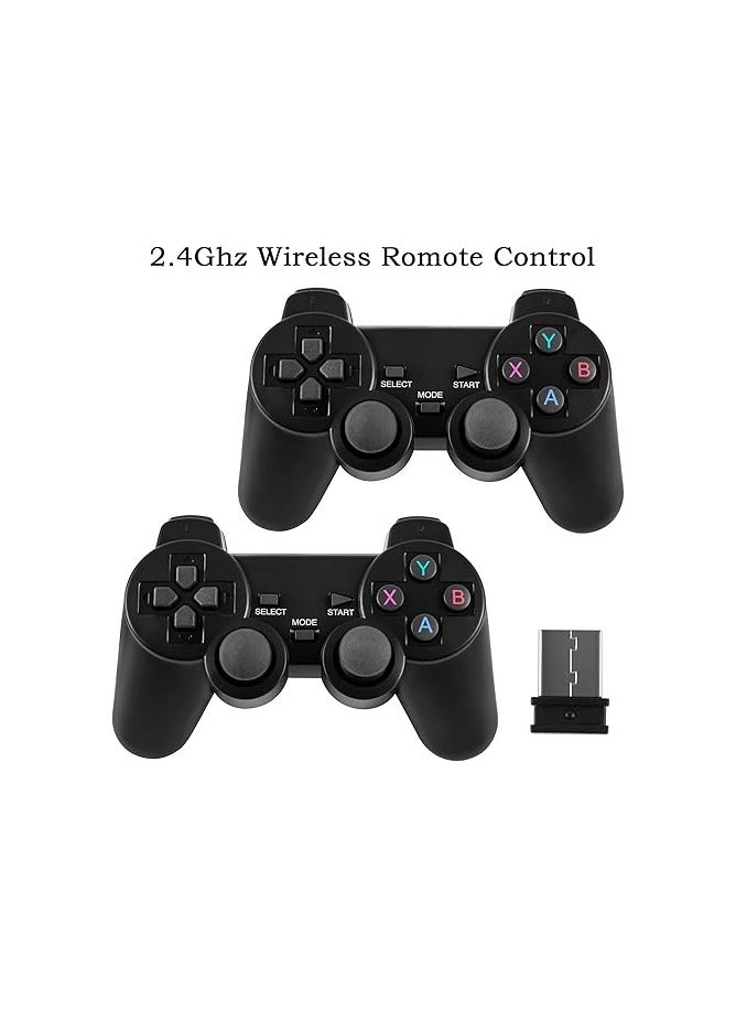 BESTIM INCUK Wireless Retro Game Console with Two 2.4G Wireless Controllers, Plug & Play Video Game Stick Built in 3500/10000+ Games,9 Classic Emulators, 4K High Definition HDMI Output for TV (64G)