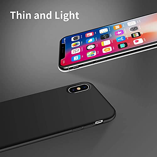 VONZEE Liquid Silicone Soft Back Cover for iPhone X & Xs Case, Shockproof Slim Camera & Full Body Protection Non Yellowing Cover with Microfiber Lining & Logo Cut (6.1 Inch) -Blue - Image 5