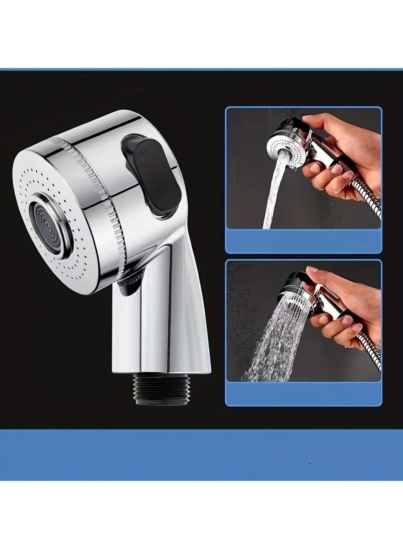 1set Sink Faucet Sprayer With Shower Hose, Handheld Shower Set For Pet Shower Hair Washing, Sink Sprayer Attachment For Faucet, Wall Mounted Sink Faucet Sprayer Kit, Bathroom Accessories - Image 4