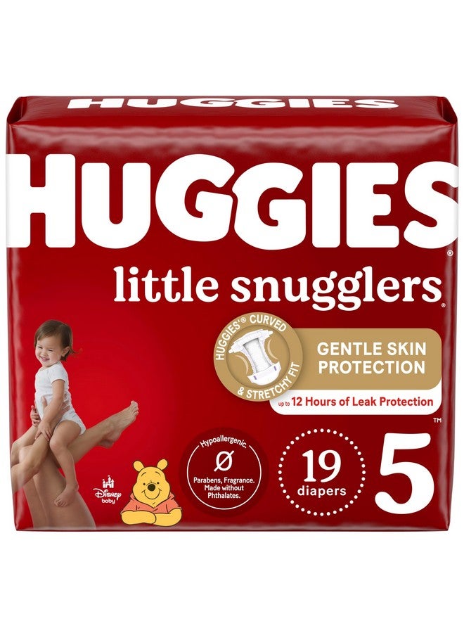 هجيز حفاضات هجيز مقاس 5، حفاضات ليتل سناجلرز للأطفال، مقاس 5 (27+ رطل)، 19 قطعة - Image 1
