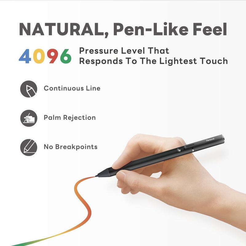Penoval USI 2.0 Lite Stylus Pen for Some Chromebook Model, 4096 Levels Pressure & Smooth Writing Compatible with Google Pixel Tablet, Amazon Fire Max 11, ASUS Flip CX5/CM3, Lenovo Duet and More - Image 5