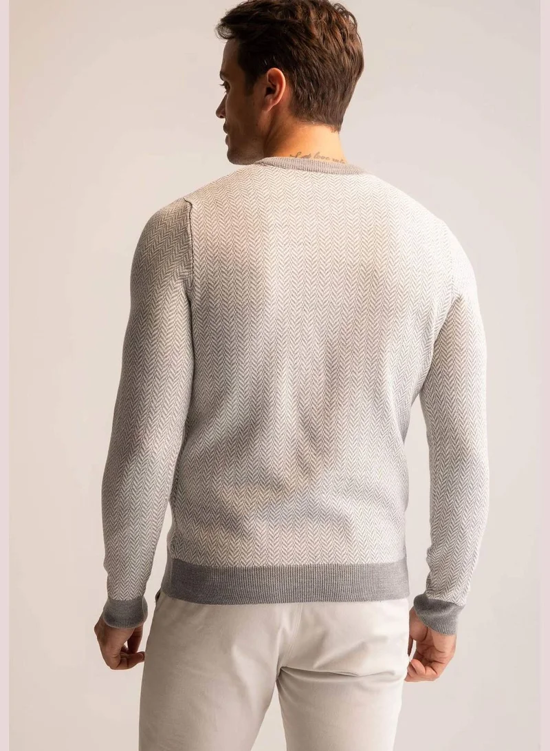ديفاكتو Man Slim Fit Tricot Pullover