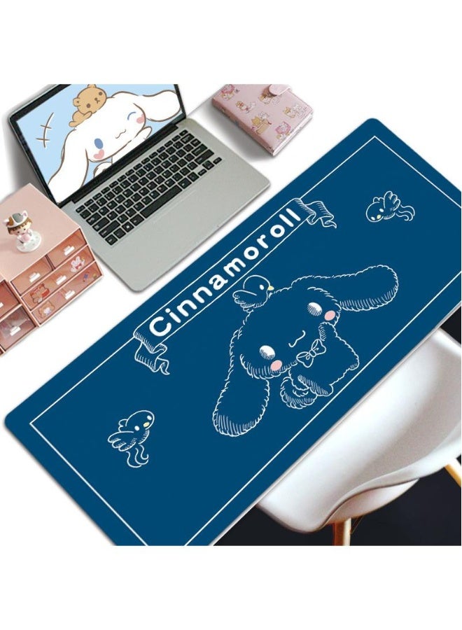 Cinnamoroll Gaming Mouse Pad Extended Large Mat Desk Pad Stitched Edges Mousepad Long Mouse Pad And Non-Slip Rubber Base Mice Pad 800x300x5mm - Image 1