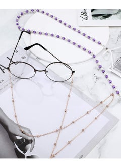 SYOSI 8pcs Glasses Chain Beaded Sunglasses Strap Holder, Elegant Glasses Holder Chain, Women's Glasses Chain, Beaded Glasses Chain, Glasses Strap Women, 8 Styles  - Image 4