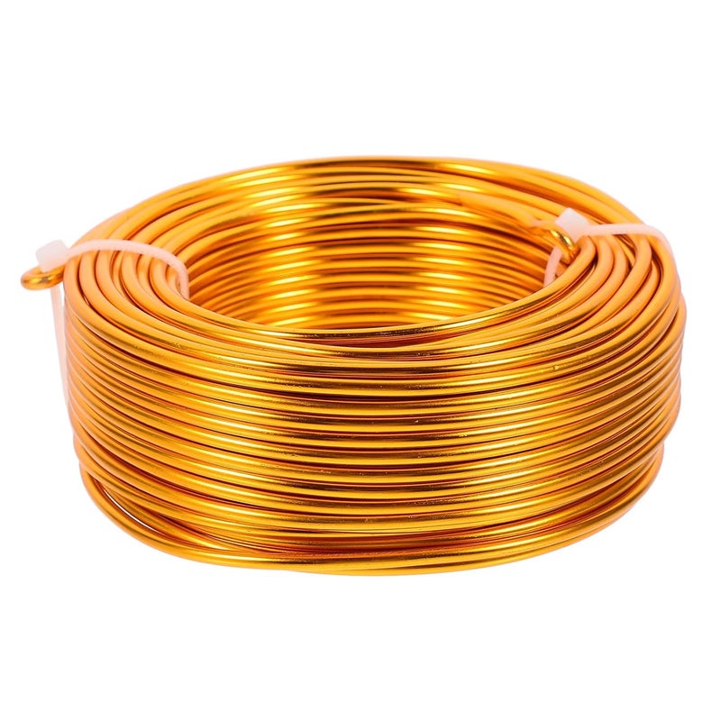3mm Gold Aluminum Wire Roll Bendable For Jewelry Making DIY Beading Sculpting Supplies - Image 1