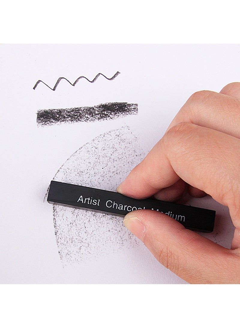 مجموعة أقلام رسم مكونة من 35 قطعة، مجموعة رسم محمولة مع صندوق تخزين، أعواد جرافيت، قلم فحم، سكين حرفي، مناسبة للرسم التفصيلي والتظليل - Image 3