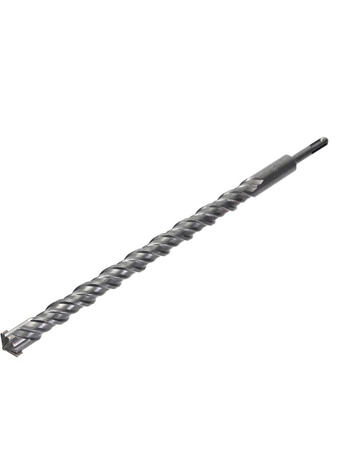 Hammer Drill Bit - SDS Rotary Bit for Concrete, Masonry, Stone, Metal, Wood PVC Fiberglass - Crosshead Twin Spiral Design for Fast Dust Removal - Durable for Professional, DIY Use