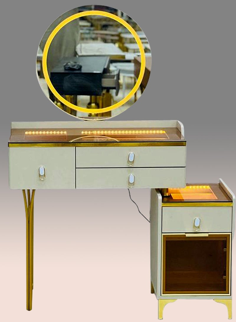 Generic Modern Vanity Table Make-up Dressing Table Dressing Table with Mirror Makeup Vanity Table Bedroom  - Image 1