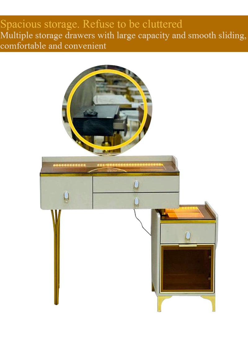 Generic Modern Vanity Table Make-up Dressing Table Dressing Table with Mirror Makeup Vanity Table Bedroom  - Image 4