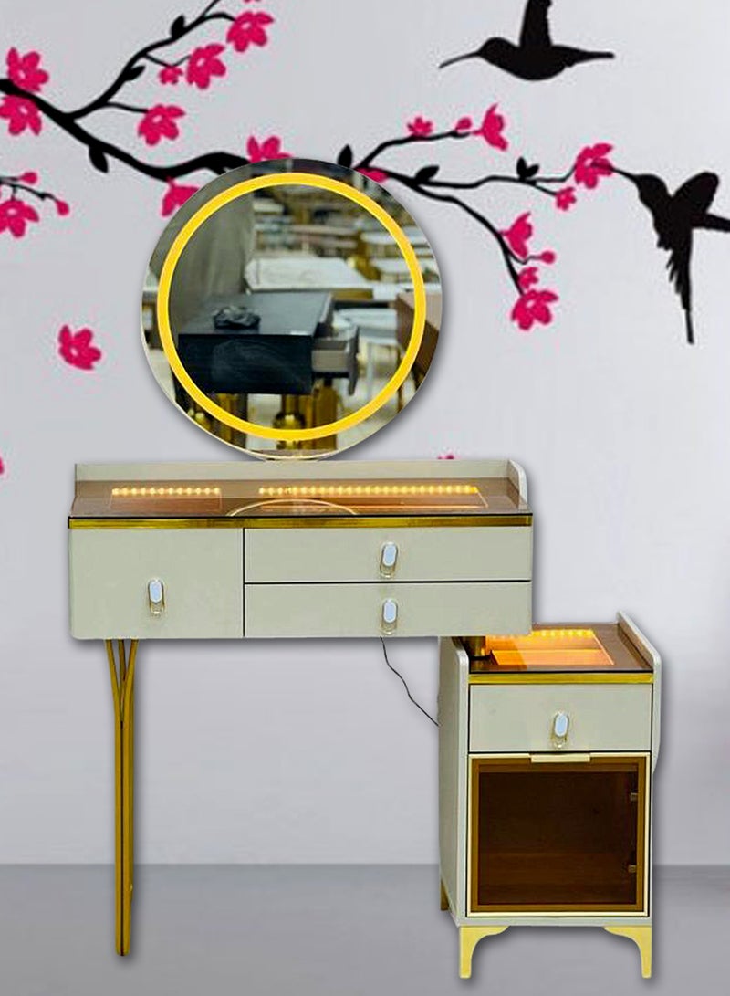 Generic Modern Vanity Table Make-up Dressing Table Dressing Table with Mirror Makeup Vanity Table Bedroom  - Image 2