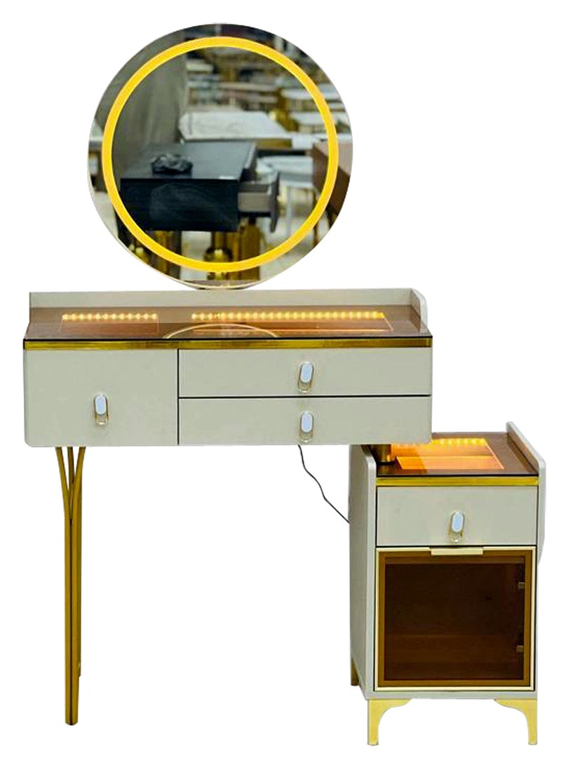 Generic Modern Vanity Table Make-up Dressing Table Dressing Table with Mirror Makeup Vanity Table Bedroom  - Image 3