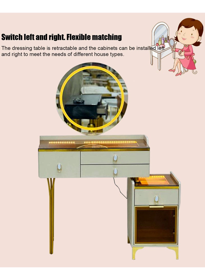 Generic Modern Vanity Table Make-up Dressing Table Dressing Table with Mirror Makeup Vanity Table Bedroom  - Image 5