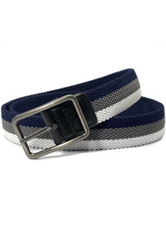 Classic Milano Classic Milano® Braided Canvas Woven Elastic Stretch Belt for Men/Women/Junior with Multicolored Belt men Enclosed in an Elegant Gift Box by Milano Leather  - Image 1