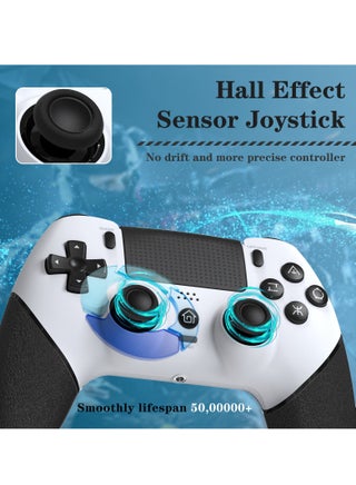 Wireless Controller Compatible with P4, Equipped with 1000mAh Battery, USB Cable, Dual Vibration, 6-Axis Motion Control, 3.5mm Audio Jack, Multi Touch Pad, Share Button - view 2