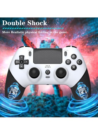 Wireless Controller Compatible with P4, Equipped with 1000mAh Battery, USB Cable, Dual Vibration, 6-Axis Motion Control, 3.5mm Audio Jack, Multi Touch Pad, Share Button - view 3