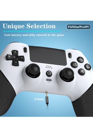 Wireless Controller Compatible with P4, Equipped with 1000mAh Battery, USB Cable, Dual Vibration, 6-Axis Motion Control, 3.5mm Audio Jack, Multi Touch Pad, Share Button - view 5