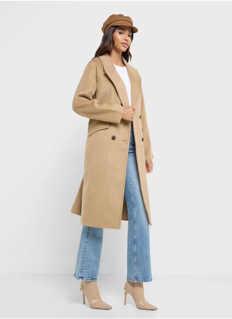 VERO MODA Button Pocket Detail Coat