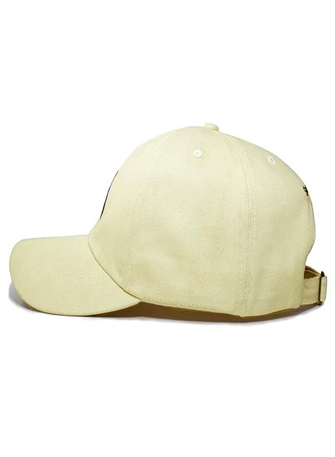 Coreteq Unisex Dad Hat Brushed Cotton Baseball Cap Adjustable Strap with Buckle (Pack of 1) (Off-White, Free Size) - Image 4