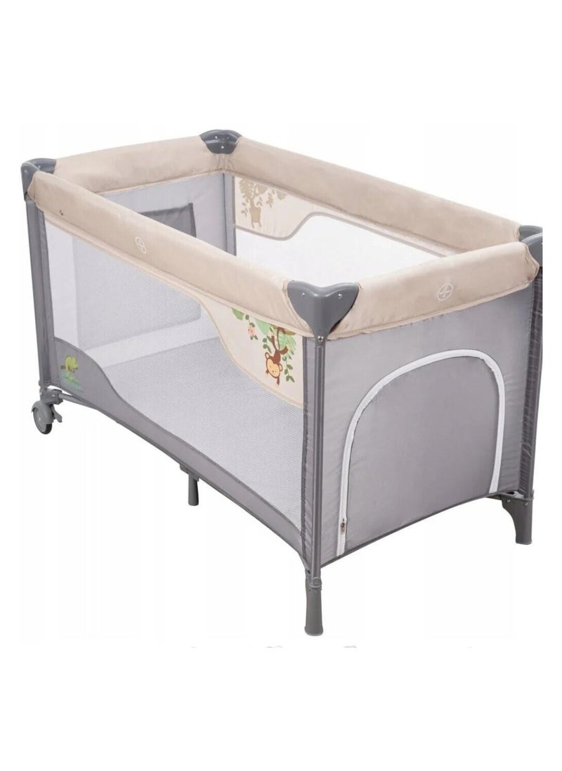 MAAS - A Crib And A Safe, Comfortable Baby Bed With Mesh Barriers To Keep The Interior More Ventilated,, Made From Safe Materials For Your Child - Image 1