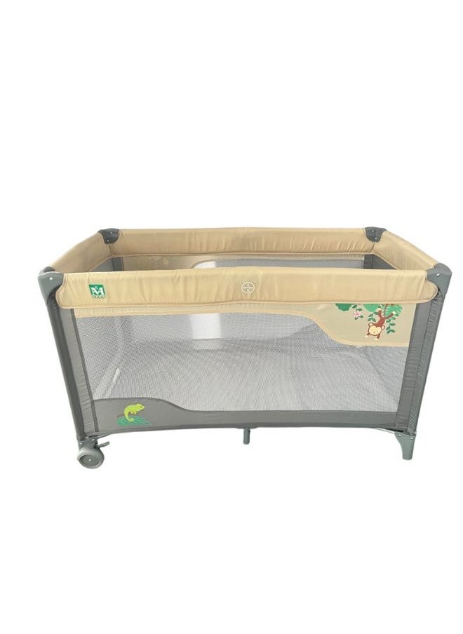 MAAS - A Crib And A Safe, Comfortable Baby Bed With Mesh Barriers To Keep The Interior More Ventilated,, Made From Safe Materials For Your Child - Image 1
