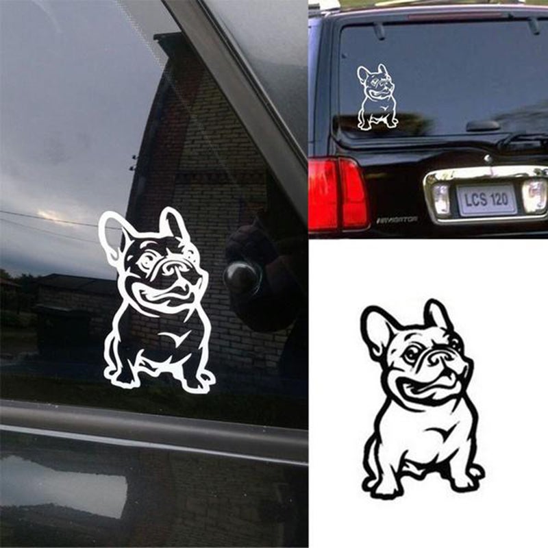 Strong Adhesive 3d Stickers Vinyl Car Decal French Bulldog Dog Car Sticker (Black) - Image 2