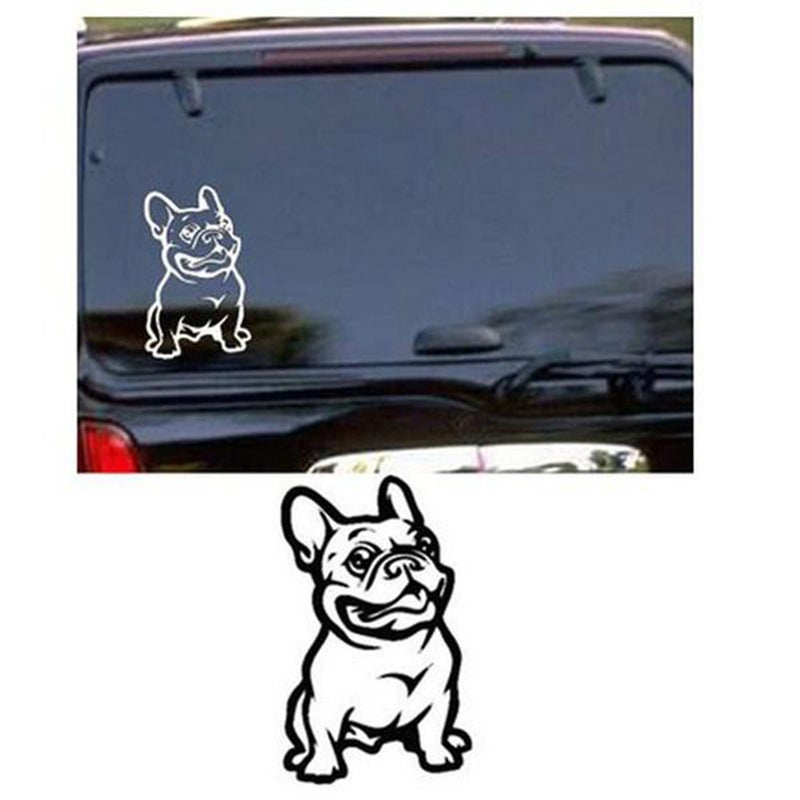 Strong Adhesive 3d Stickers Vinyl Car Decal French Bulldog Dog Car Sticker (Black) - Image 4