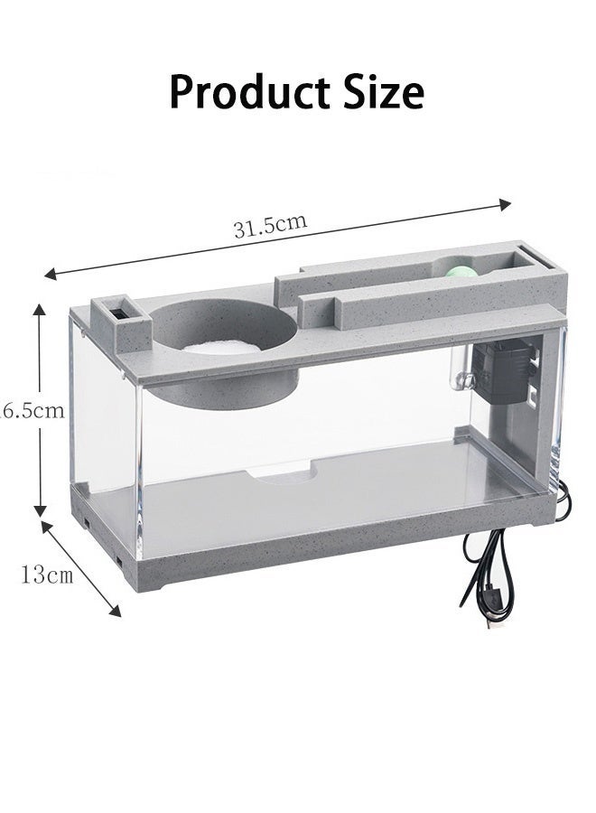 GMORO Aquarium Fish Tank Mini with Planting - Image 4