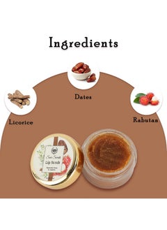 Seer Secrets 100% Natural Super Soft Rambutan, Dates & Liquorice Lip Scrub To Protect & Heal Lips | Lighten & Brighten Dark Lips | Heal Chapped Cracked Dry Lips | Active Nourishing Care -Pack Of 15 Gm  - Image 5