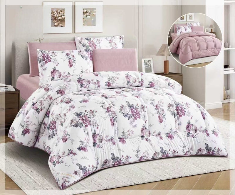 Double bed microfiber bedspread set, 6 pieces – luxurious softness and a touch of elegance for the bedroom