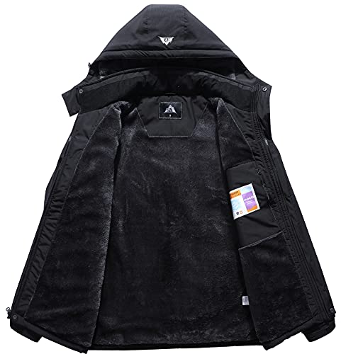MOERDENG Women's Waterproof Ski Jacket Warm Winter Coat Outdoor Windbreaker Hiking Snowboarding Jacket - Image 3