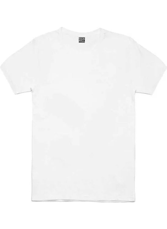 Rock&Roll Plain Unprinted White, Navy Blue T-Shirt Men's 2-Piece Eco Pack