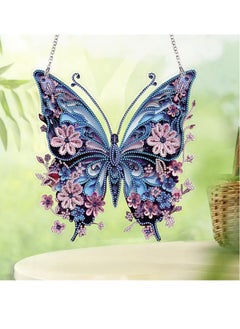 Diamond Painting Kits for Adults for Beginners DIY Hanging Diamond Art Pendant Painting Kit 9.2x9.7inch Butterfly DIY 5D Diamond Art Kits Special Crystal Gem Craft Painting Kit Ornament