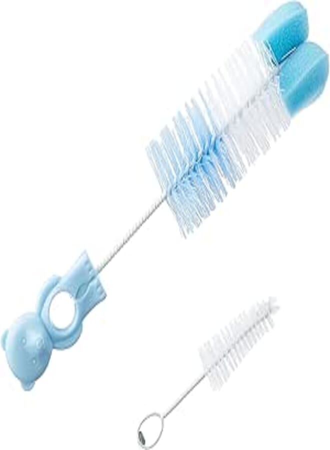 Canpol babies Brush for Bottles and Teats with Sponge - Blue